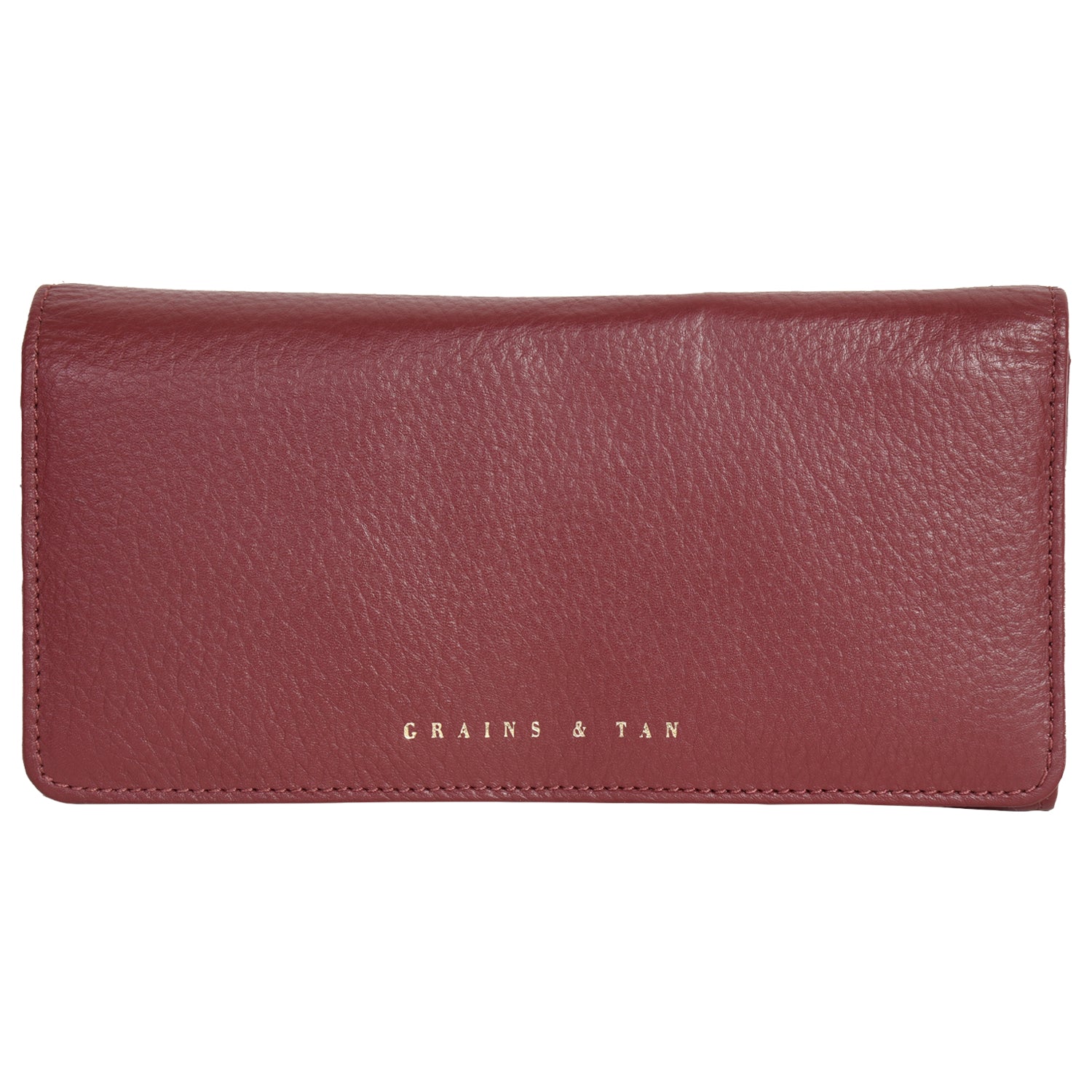 Women's Red Grained Leather coin purse