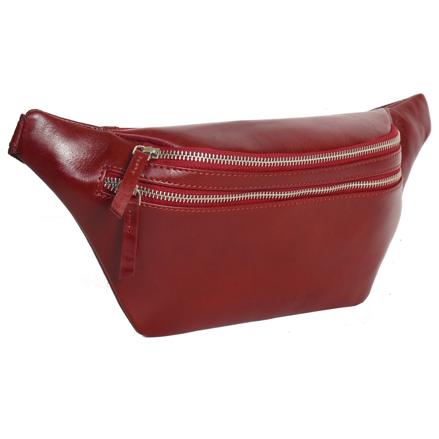GT-019: G&T Full-grain Leather Large Unisex Bum Bag, Fanny Pack, Belt Pouch, Waist Bag, Hip Bag (RFID Protected)
