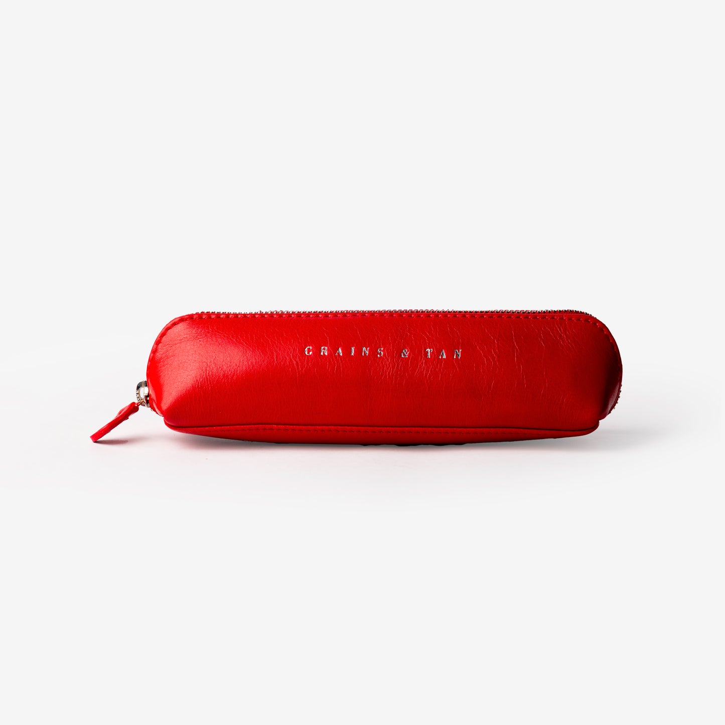 Red Leather Small Pencil Case – Choosing Keeping