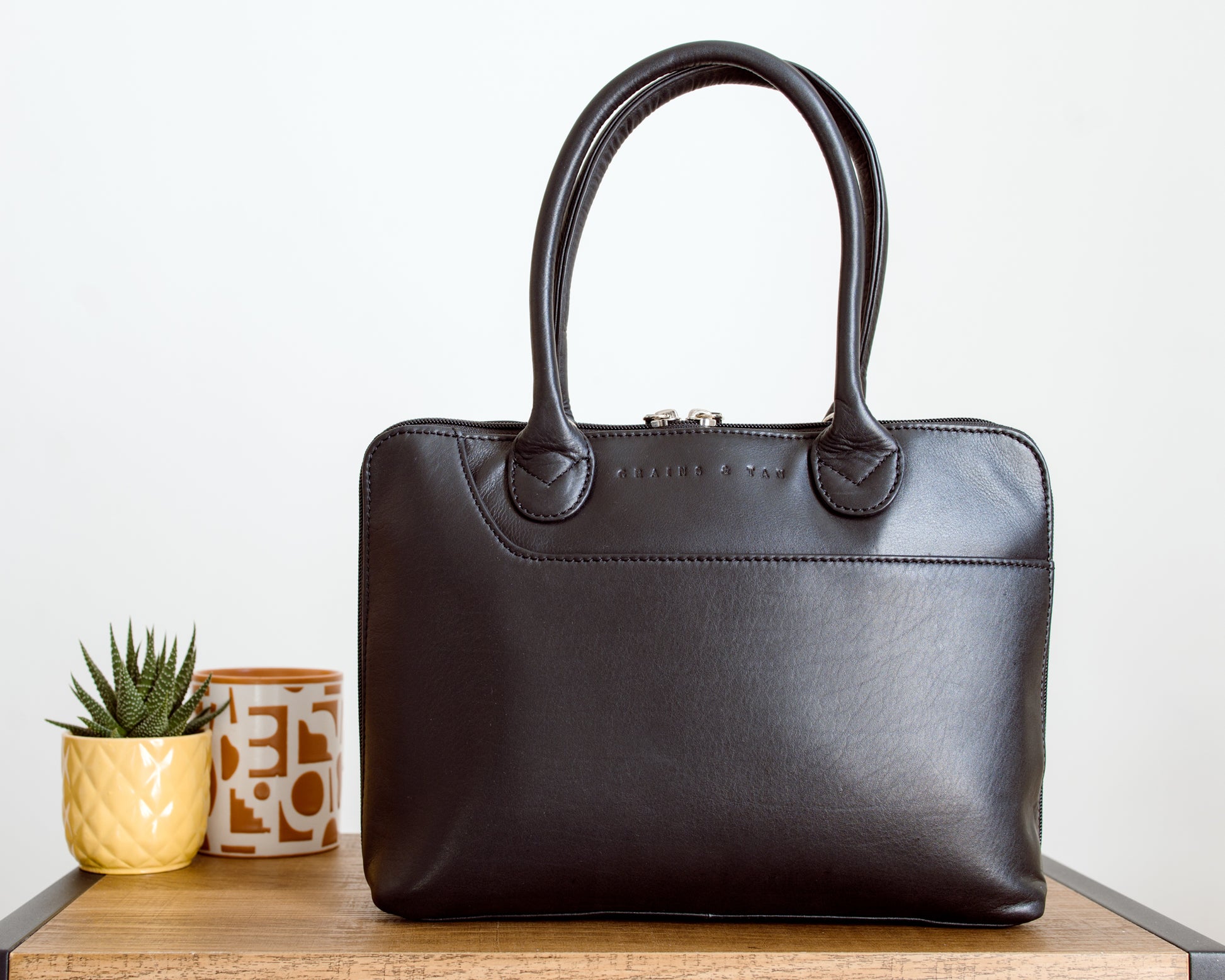 GT-H82: G&T Full-grain Leather Shopper, Shoulder Bag, Handbag with  Adjustable Shoulder Strap