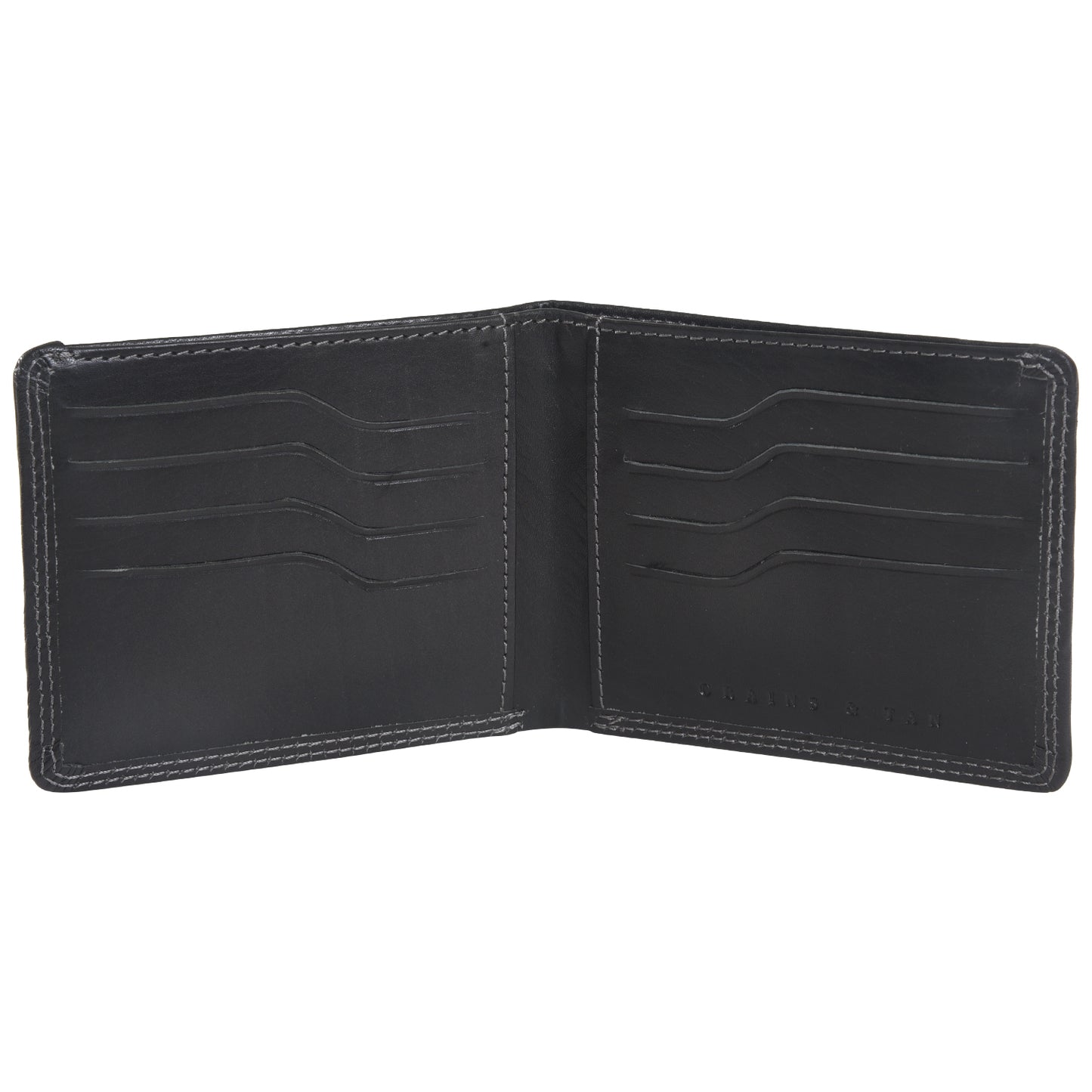 GT-003BF: G&T Full-grain Leather Men's Bifold Slim Wallet (RFID Protected)