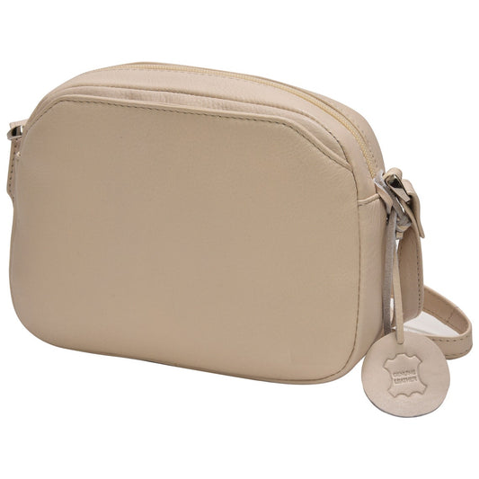 GT-H92: G&T Full-grain Leather Small Ladies' Crossbody Bag with Long Adjustable Strap